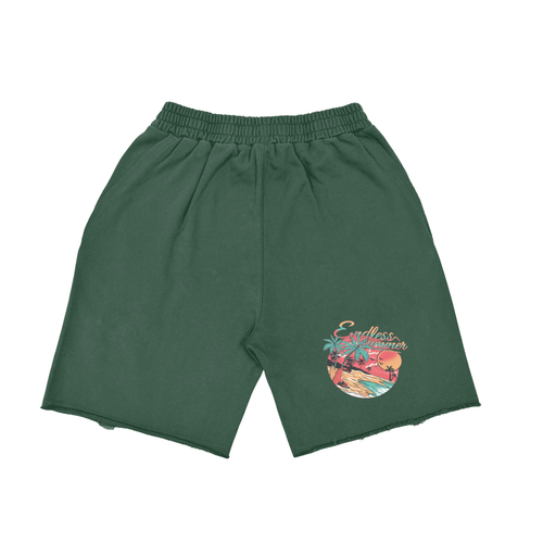 PREEVISION MENS Heavyweight  Vintage Washed  Tiger Stripes Short Pants