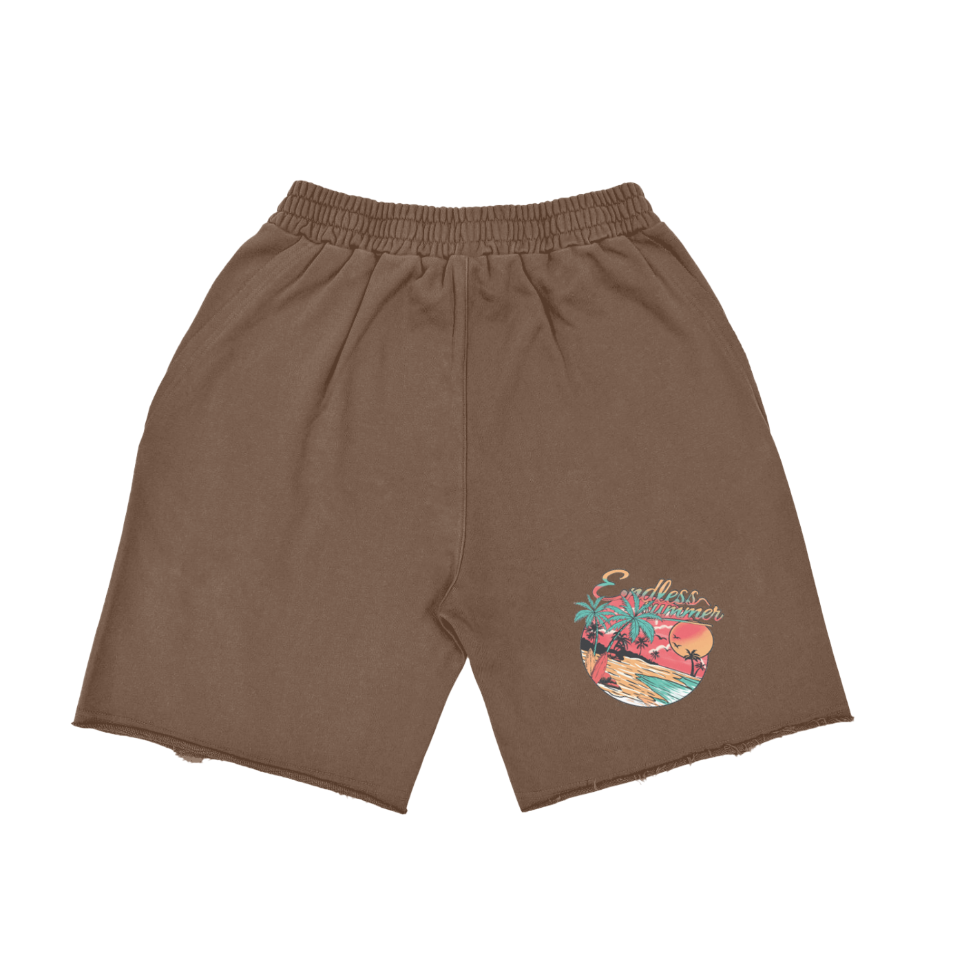 PREEVISION MENS Heavyweight  Vintage Washed  Tiger Stripes Short Pants