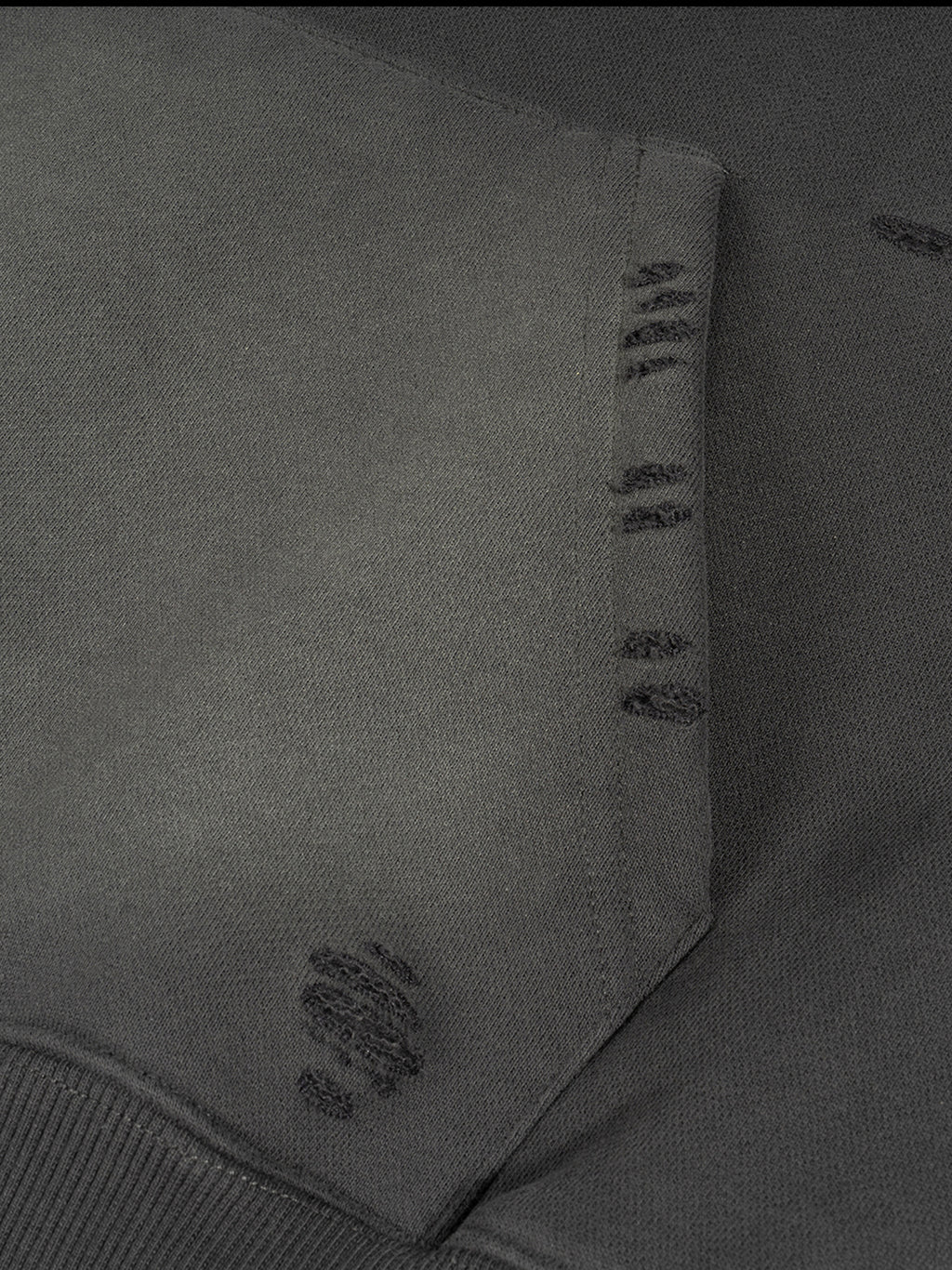 PREEVISION MENS Frayed Sunfade Boxy Fleece Hoodie