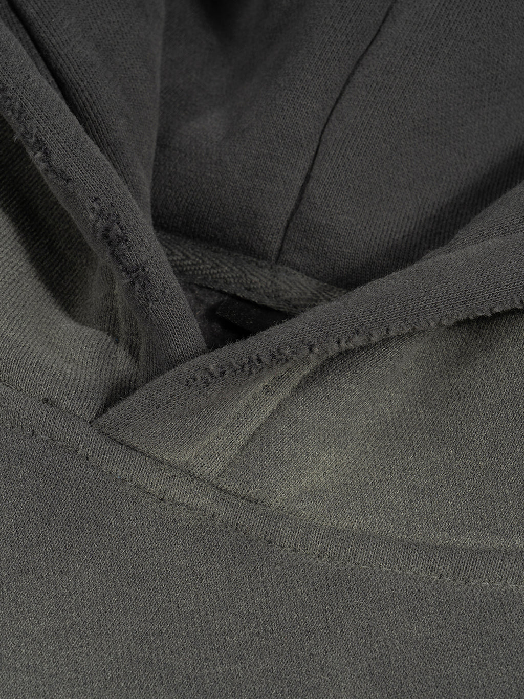 PREEVISION MENS Frayed Sunfade Boxy Fleece Hoodie